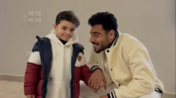 احتفال خاص أكرم توفيق يهنئ ابنه بعيد ميلاده